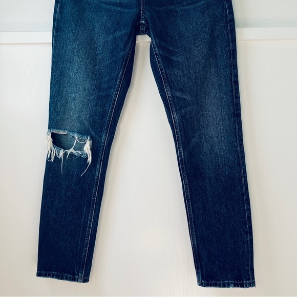 Everlane The 90s Cheeky High Rise Destructed Blue Jean - Picture 7 of 13